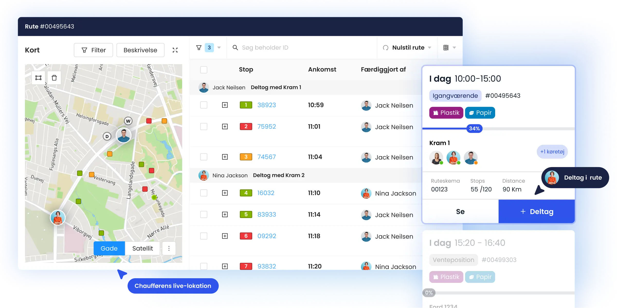 Samarbejde mellem chauffører - WasteHero