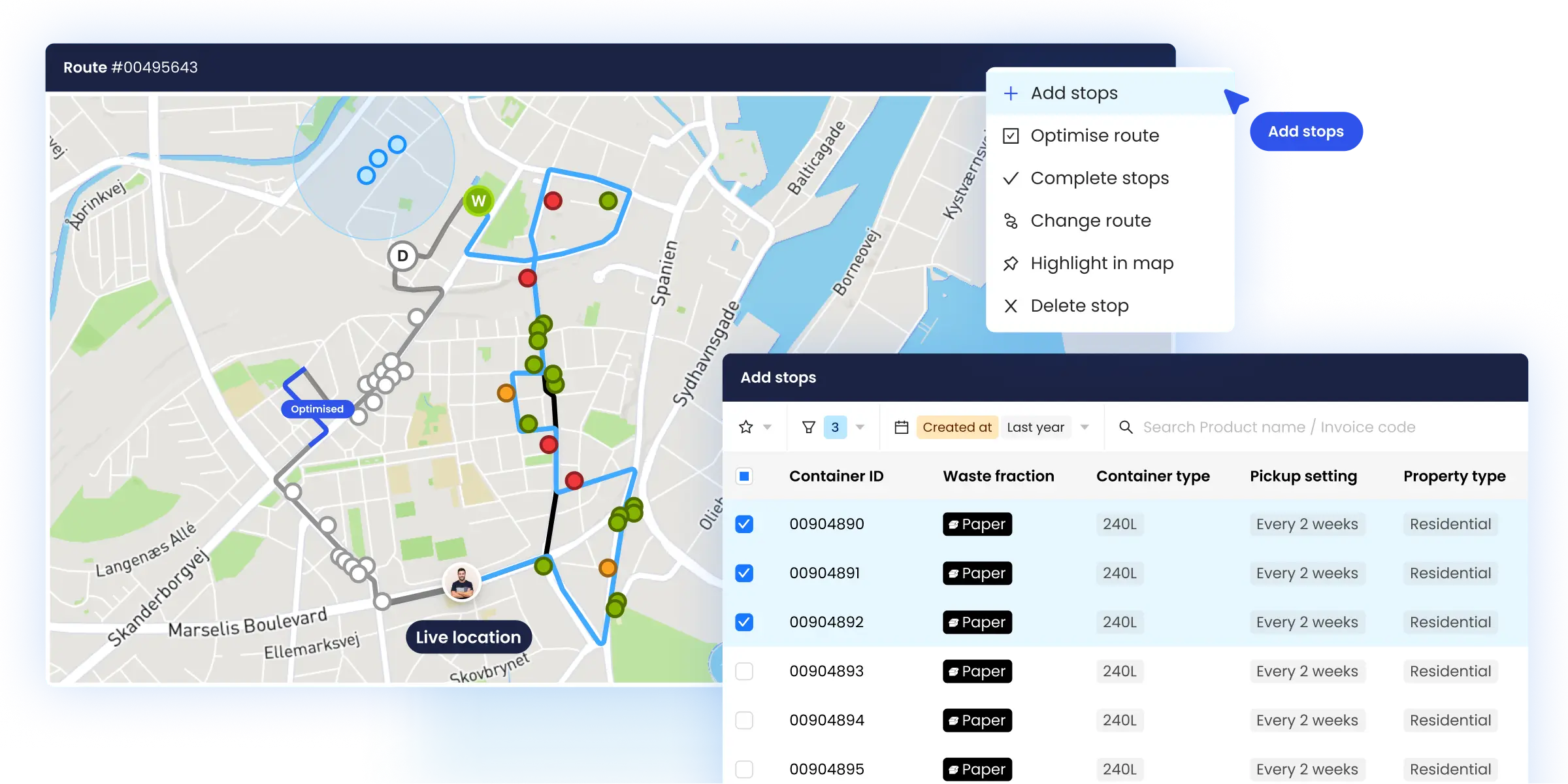 Dynamic routing engine - WasteHero
